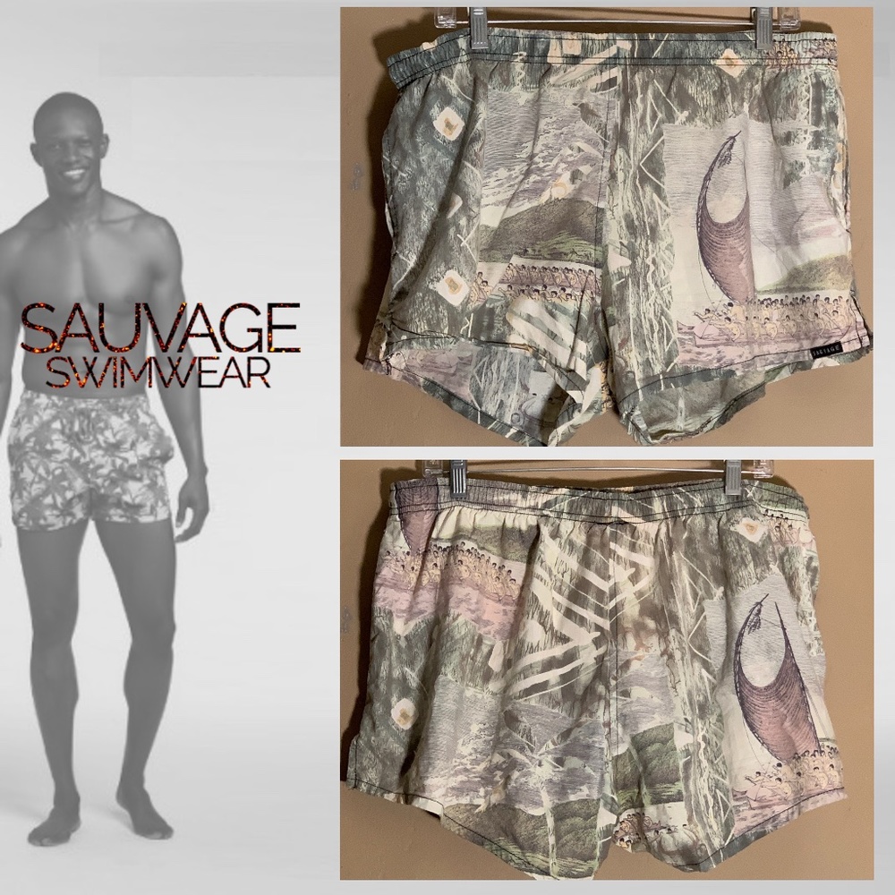 Sauvage Swim Trunks XL 3.5" inseam Gently worn Fully lined 2 pockets